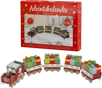 Advent Calendar Train to Fill Yourself - DIY Craft Set with 24 Gift Boxes 4 x 8 cm - Creative Christmas Train Advent Calendar for Children nd Adults (MIJOMA)