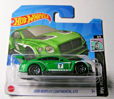 HOT WHEELS 2018 BENTLEY CONTINENTAL GT3 GREEN 44/250 1:64