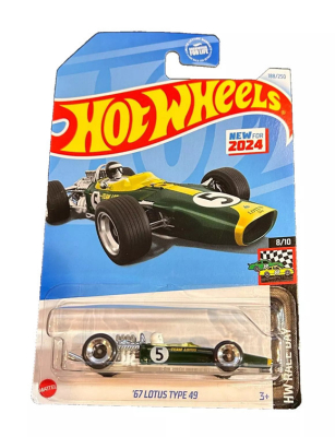 HOT WHEELS LOTUS '67 TYPE 49 RACING GREEN 188/250 (1:64) HW RACE DAY 8/10