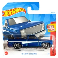 HOT WHEELS '83 CHEVY SILVERADO BLUE METALIC 249/250 1:64 THEN AND NOW 9/10 SHORT CARD 2025
