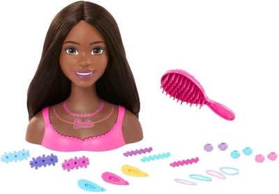 Barbie Kaphoofd Styling Head Brown Hair 20pieces