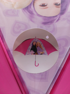 PARAPLU BARBIE ROZE/PAARS 40CM