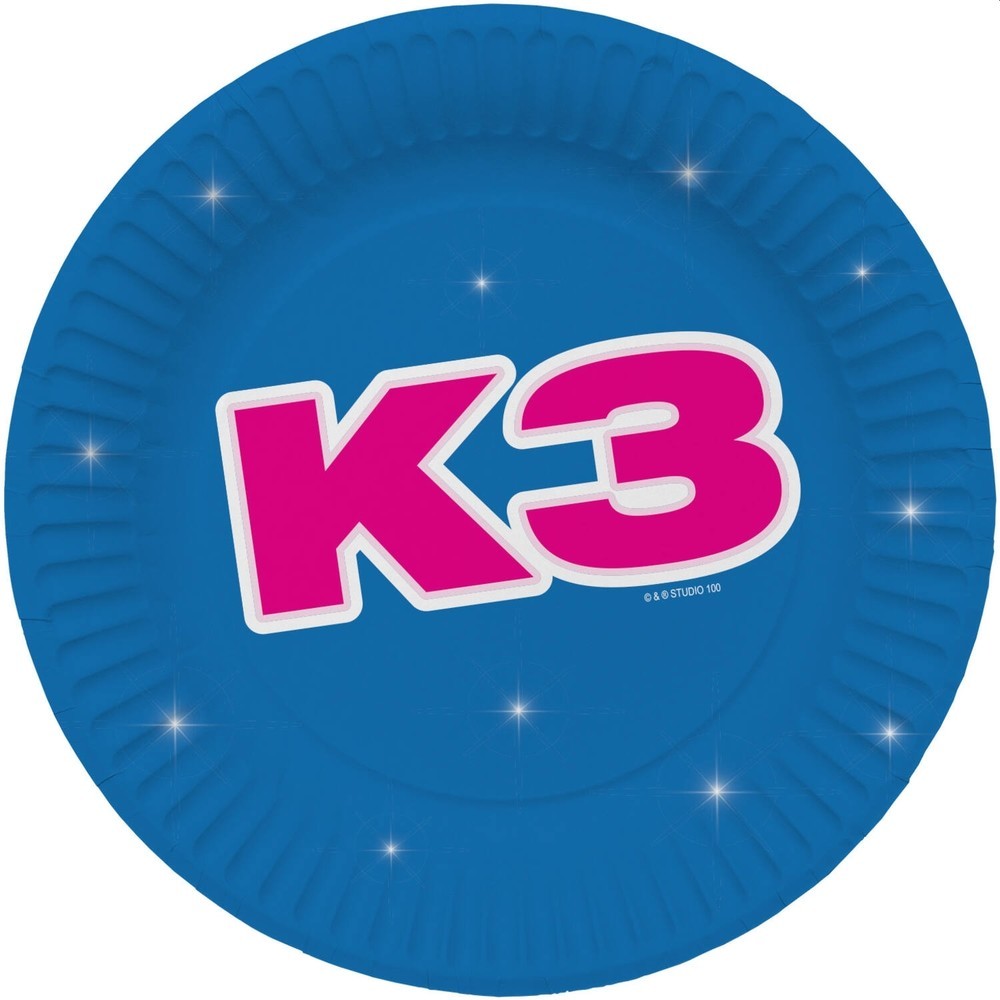 K3 bordjes - regenboog: 8 stuks
