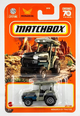 MATCHBOX MONARCH EV TRACTOR GREY C0859 1:64)
