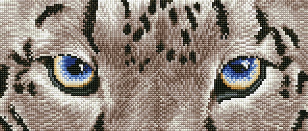 Snow Leopard Spy Diamond Dotz: 50x26 cm (DD5.043)