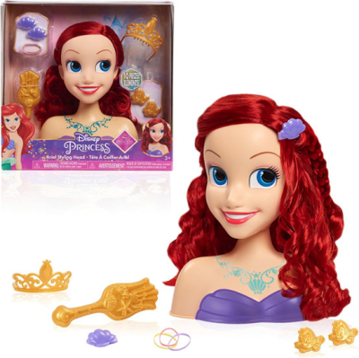 DISNEY PRINCESS ARIEL STYLING HEAD KAPHOOFD (18pieces 16x25)