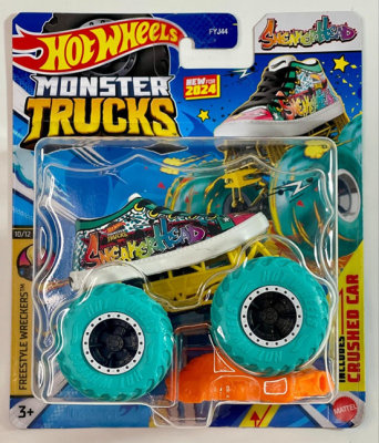 Hot Wheels Monster Trucks SNEAKERS FYJ44-125A FREESTYLE WRECKERS 10/12