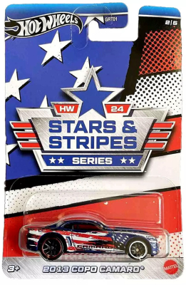 HOT WHEELS 2013 COPO CAMARO 2/5 1:64 HW STARS & STRIPES SERIES (METAL)