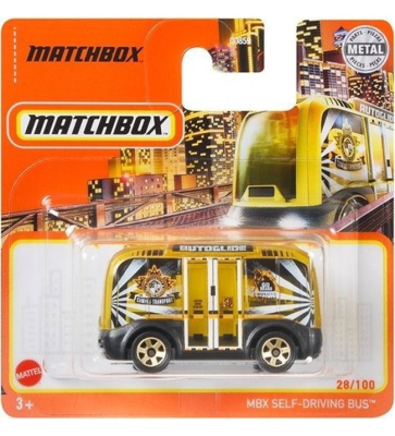 MATCHBOX MBX SELF DRIVING BUS 28-100 GO BEARS COLOR1:64 METAL2025