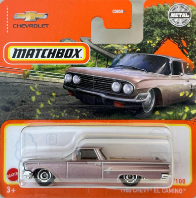 MATCHBOX CHEVY EL CAMINO 1960 PINK 33-100 (1:64)