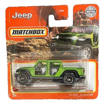 MATCHBOX 7-100 '20 JEEP GLADIATOR RACING GREEN (1:64) METAL