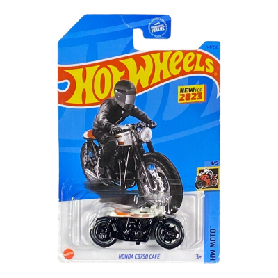 HOT WHEELS HONDA CB750 CAFE 141/250 1:64 BLACK HW MOTO 4/5