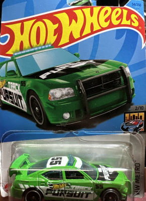 HOT WHEELS DODGE CHARGER DRIFT 54/250 GREEN HW METRO (1:64)