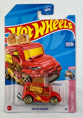 HOT WHEELS ROLLER TOASTER 59/250 RED 1:64 SWEET RIDES 4/5