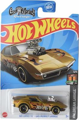 HOT WHEELS '68 CORVETTE GAS MONKEY GARAGE 139/250 (1:64) HW DREAM GARAGE 5/5
