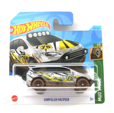 HOT WHEELS CHRYSLER PACIFICA 88/250 HW MUD STUDS 1/5 1:64 ZILVER
