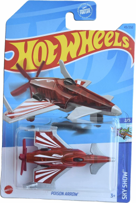 HOT WHEELS POISON ARROW RED 45/250  SKY SHOW 2/5 (1:64)