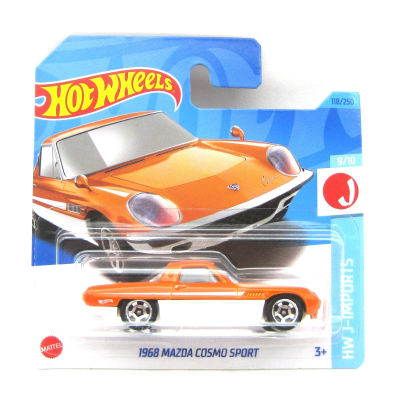 HOT WHEELS 1968 MAZDA COSMO SPORT 118/250 1:64 ORANGE  HW J-IMPORTS