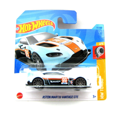 HOT WHEELS ASTON MARTIN VANTAGE GTE 98/250 1:64 AQUA HW TURBO 2/5