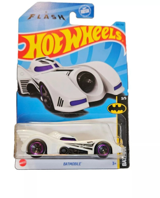 HOT WHEELS BATMOBILE 103/250 1:64 WHITE BATMAN 3/5 FLASH