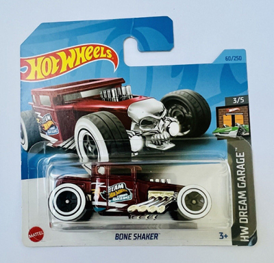 HOT WHEELS BONE SHAKER RED 1:64 HW DREAM GARAGE 3/5