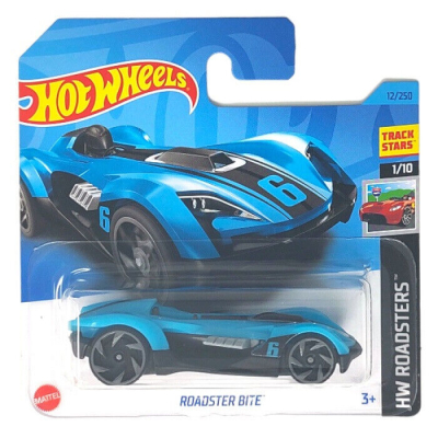 HOT WHEELS ROADSTER BITE 12/250 ROADTERS BLEU 1/10 1:64