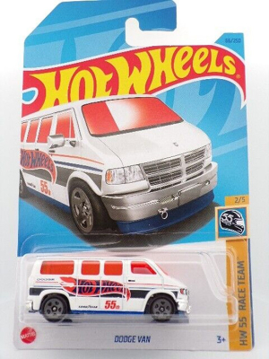 DODGE VAN 55th 66/250  WHITE (1:64) HW 55 RACE TEAM 2/5