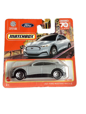 MATCHBOX 2021 FORD MUSTANG MACH-E A GREY 1:64 METAL HLC84-LA10