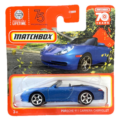 MATCHBOX PORSCHE 911 CARRERA CABRIOLET BLUE METALIC 79-100 (1:64)