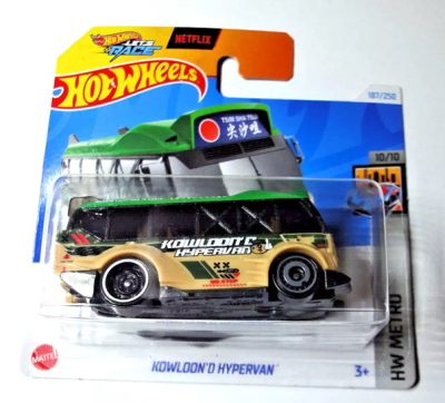 HOT WHEELS KOWLOON'D HYPERVAN GREEN/CARAMEL187/250 1:64 HW METRO 10/10