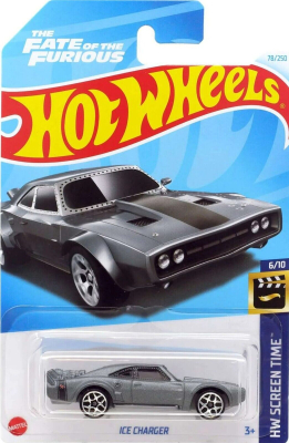 HOT WHEELS ICE CHARGER MATT GREY 78/250 HW SCREEN TIME 6/10
