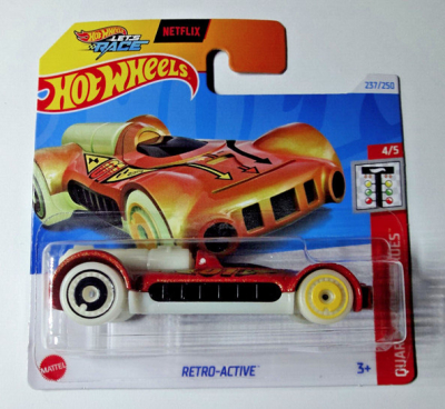 HOT WHEELS RETRO-ACTIVE 01 BROWN 237/250 HW QUARTER MILE HEROES 4/5 1:64