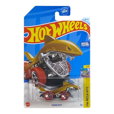 HOT WHEELS SHARK BITE GOLD 18/250 1:64 HW MEGA BITE