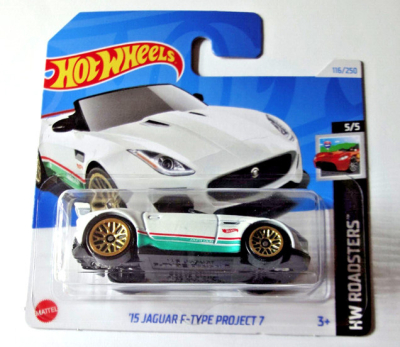 HOT WHEELS '15 JAGUAR F TYPE PROJECT 7 116/250 HW ROADSTERS 5/5