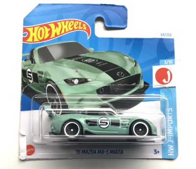 HOT WHEELS '75 MAZDA MX-5 MIATA 69/250 1:64 GREEN HW J-IMPORTS 3/10