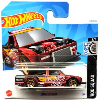 HOT WHEELS LIMITED GRIP 50/250 1:64 RED ROD SQUAD 3/5