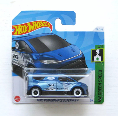 HOT WHEELS FORD PERFORMANCE SUPER VAN 4 BLUE 128/250 1:64 HW GREEN SPEED 9/10