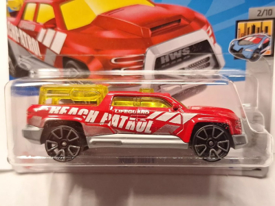 HOT WHEELS SURF DUTY BEACH PATROL RED 105/250 HW METRO 2/10 (1:64)