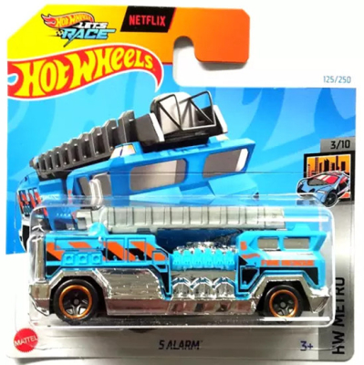 HOT WHEELS 5 ALARM BLUE/CHROME 125/250 1:64  HW METRO 3/10
