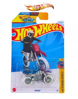 HOT WHEELS HW450F BLUE/RED 130/250 HW XTREME SPORTS 5/5 1:64