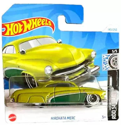HOT WHEELS HIROHATA MERCURY USA GREEN/GREEN 143/250 1:64 HW ROD SQUAD 5/5