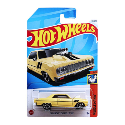 HOT WHEELS '64 CHEVY CHEVELLE SS GOLD METALIC 157/250 1:64 HW MUSSLE MANIA 2/5