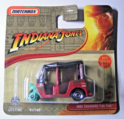 MATCHBOX MBX TANGIERS TUK TUK INDIANA JONES EDITION 2024 VINTAGE 1:64 SHORT CARD