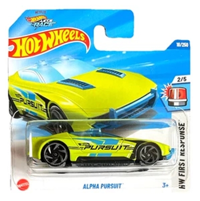 HOT WHEELS ALPHA PURSUIT GREEN 18/250 HW FIRST RESPONSE 2/5 SHORT CARD 2026