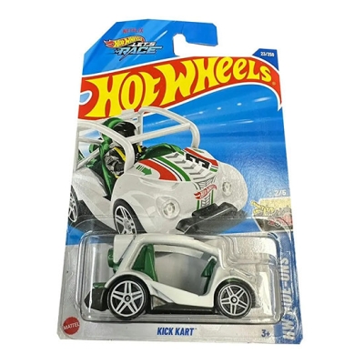 HOT WHEELS KICK KART WHITE 23/250 (1:64) HW RIDE ONS NETFLIX RACE 2/5 LONG CARD