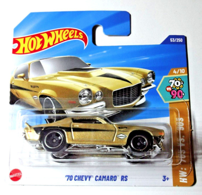 HOT WHEELS '70 CHEVY CAMARO GOLD 53/250 HW '70 VS.'90S 4/10 (6152337075085)