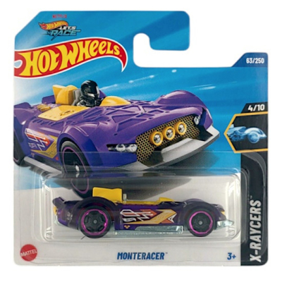 HOT WHEELS MONTERACER METALIC PURPER 63/250 HW X-RACERS 4/10