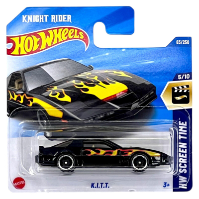 HOT WHEELS K.I.T.T. KNIGHT RIDER BLACK FLAME PONTIAC 83/250 (1:64) HW SCREEN TIME 5/10 2025