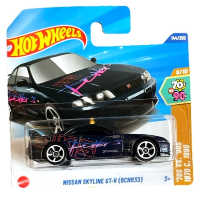 HOT WHEELSL NISSAN SKYLINE GT-R (BCNR33) 144/250 HW '70S VS.'90S 8/10 SHORT CARD 2025