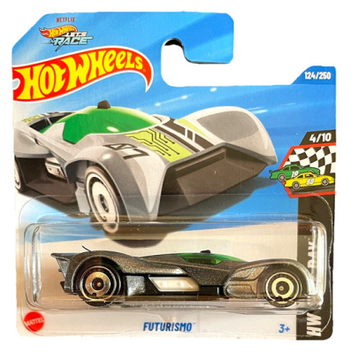 HOT WHEELS FUTURISMO 124/250 GREEN/ SILBER 1:64 HW RACE DAY 4/10